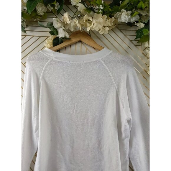 WILDFOX Women's ROSE ALL DAY Spell Out Cropped Pullover Jumper Size XS - Picture 9 of 10